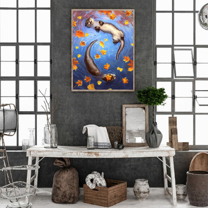 Water Lazy - Full Round Drill Diamond Painting 30*40CM