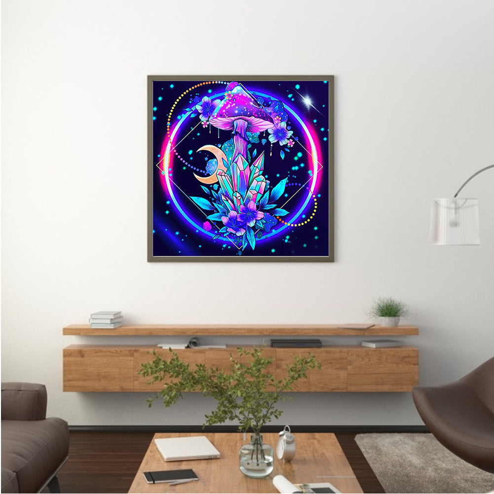 Fantasy Mushroom Crystal Stone - Full Square Drill Diamond Painting 50*50CM