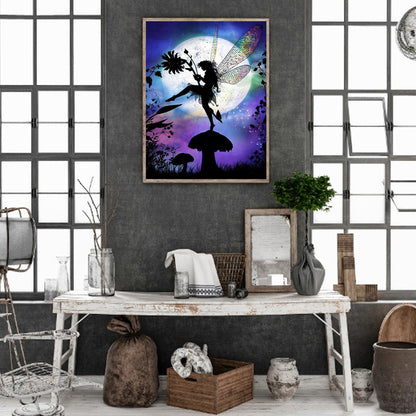 Angel Silhouette - Full Square Drill Diamond Painting 50*60CM