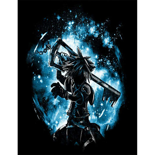 Ghost Killer Blade Silhouette - Full Round Drill Diamond Painting 50*60CM