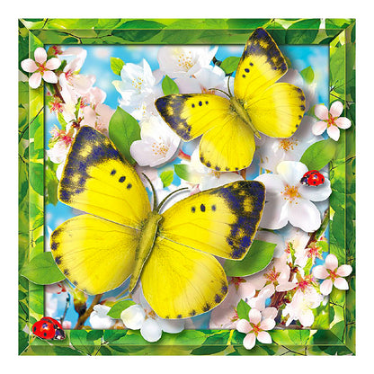 Butterfly - Full Round Drill Diamond Painting 40*40CM