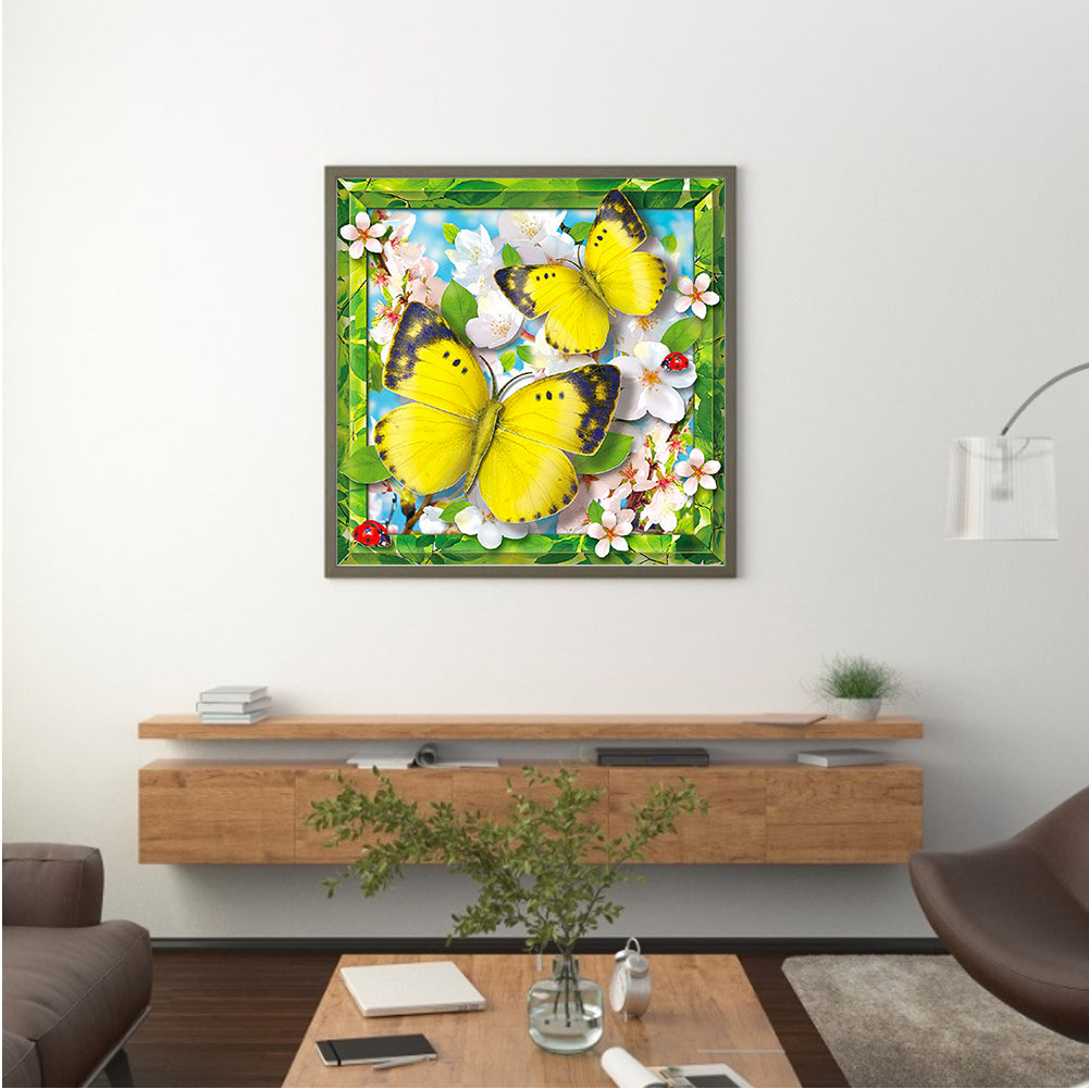 Butterfly - Full Round Drill Diamond Painting 40*40CM