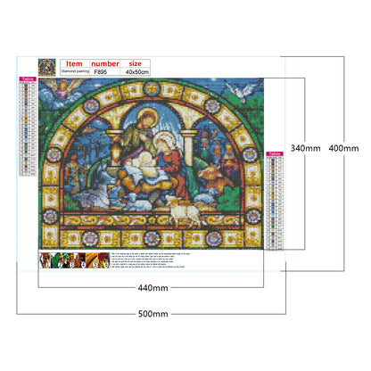 Our Lady Of Jesus - Full Square Drill Diamond Painting 50*40CM