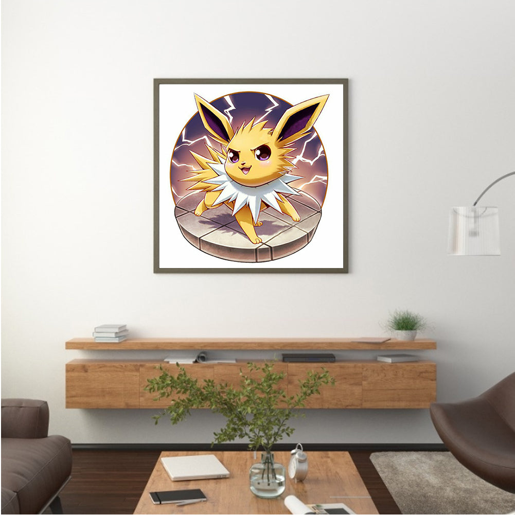 Pok¨¦mon Eevee - Full Square Drill Diamond Painting 30*30CM