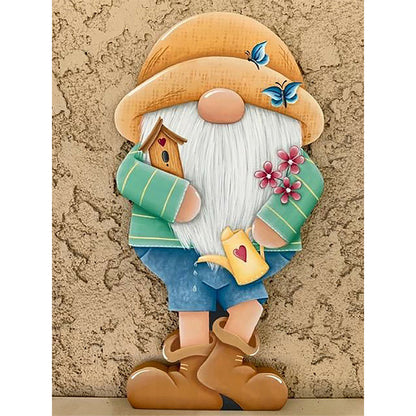 Gingerbread Man Gnome 30*40CM(Canvas) Full Square Drill Diamond Painting