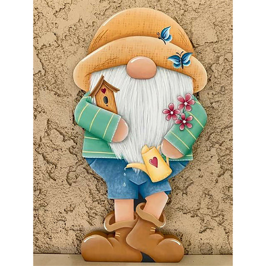 Gingerbread Man Gnome 30*40CM(Canvas) Full Square Drill Diamond Painting