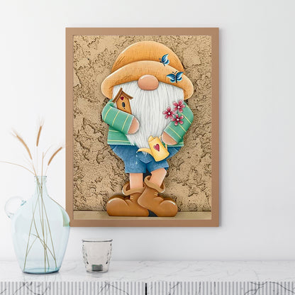 Gingerbread Man Gnome 30*40CM(Canvas) Full Square Drill Diamond Painting