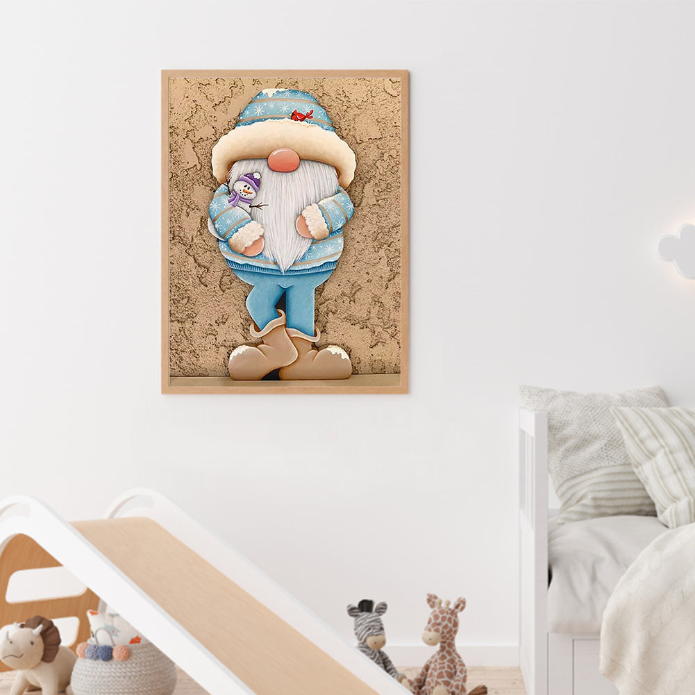 Gingerbread Man Gnome - Full Square Drill Diamond Painting 30*40CM