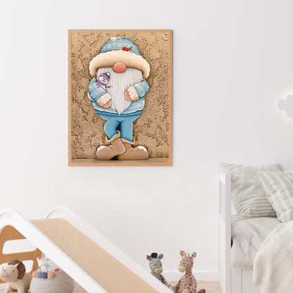 Gingerbread Man Gnome - Full Square Drill Diamond Painting 30*40CM