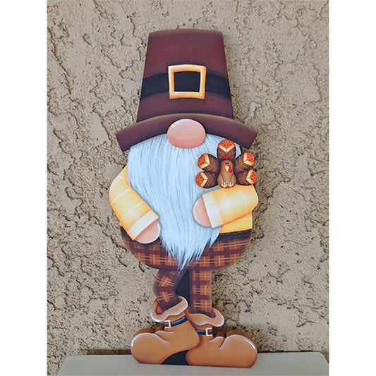 Gingerbread Man Gnome 30*40CM(Canvas) Full Square Drill Diamond Painting
