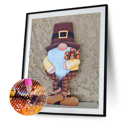 Gingerbread Man Gnome - Full Square Drill Diamond Painting 30*40CM