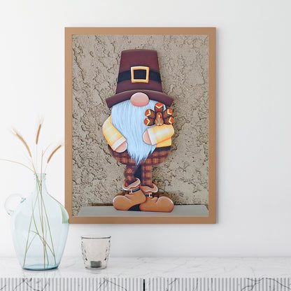 Gingerbread Man Gnome 30*40CM(Canvas) Full Square Drill Diamond Painting