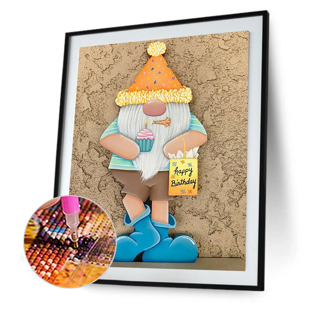Gingerbread Man Gnome - Full Square Drill Diamond Painting 30*40CM