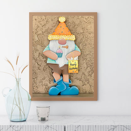 Gingerbread Man Gnome - Full Square Drill Diamond Painting 30*40CM