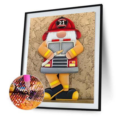 Gingerbread Man Gnome - Full Square Drill Diamond Painting 30*40CM