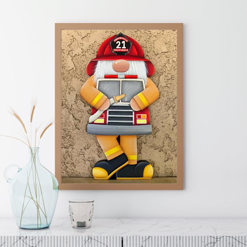 Gingerbread Man Gnome - Full Square Drill Diamond Painting 30*40CM