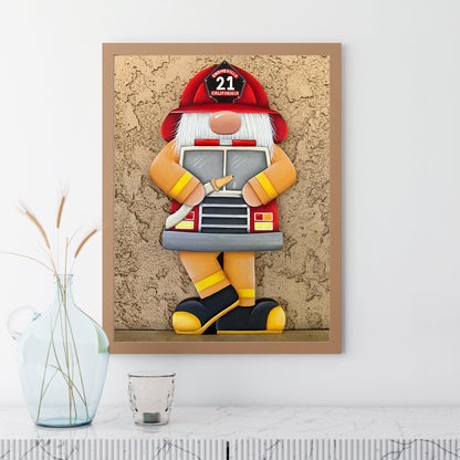 Gingerbread Man Gnome - Full Square Drill Diamond Painting 30*40CM