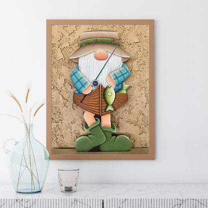 Gingerbread Man Gnome - Full Square Drill Diamond Painting 30*40CM