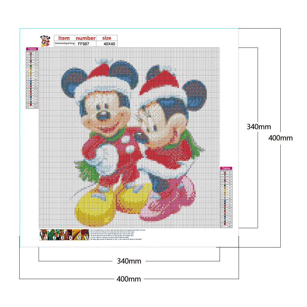 Mickey Mouse 40*40CM(Canvas) Full Square Drill Diamond Painting