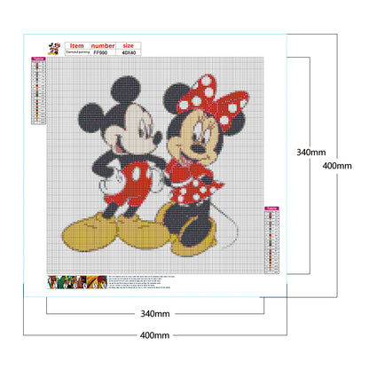 Mickey Mouse - Full Square Drill Diamond Painting 40*40CM