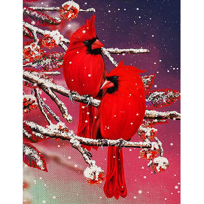 Cardinals - Full Round Drill Diamond Painting 30*40CM