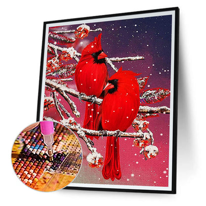 Cardinals - Full Round Drill Diamond Painting 30*40CM
