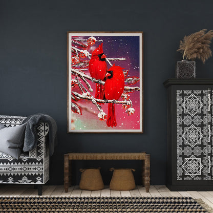 Cardinals - Full Round Drill Diamond Painting 30*40CM