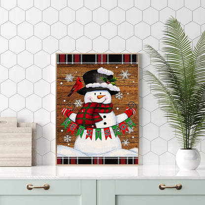 Snowman - Full Round Drill Diamond Painting 30*40CM