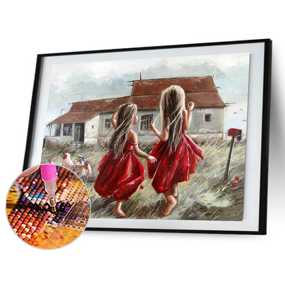 Play Children - Full Round Drill Diamond Painting 40*30CM