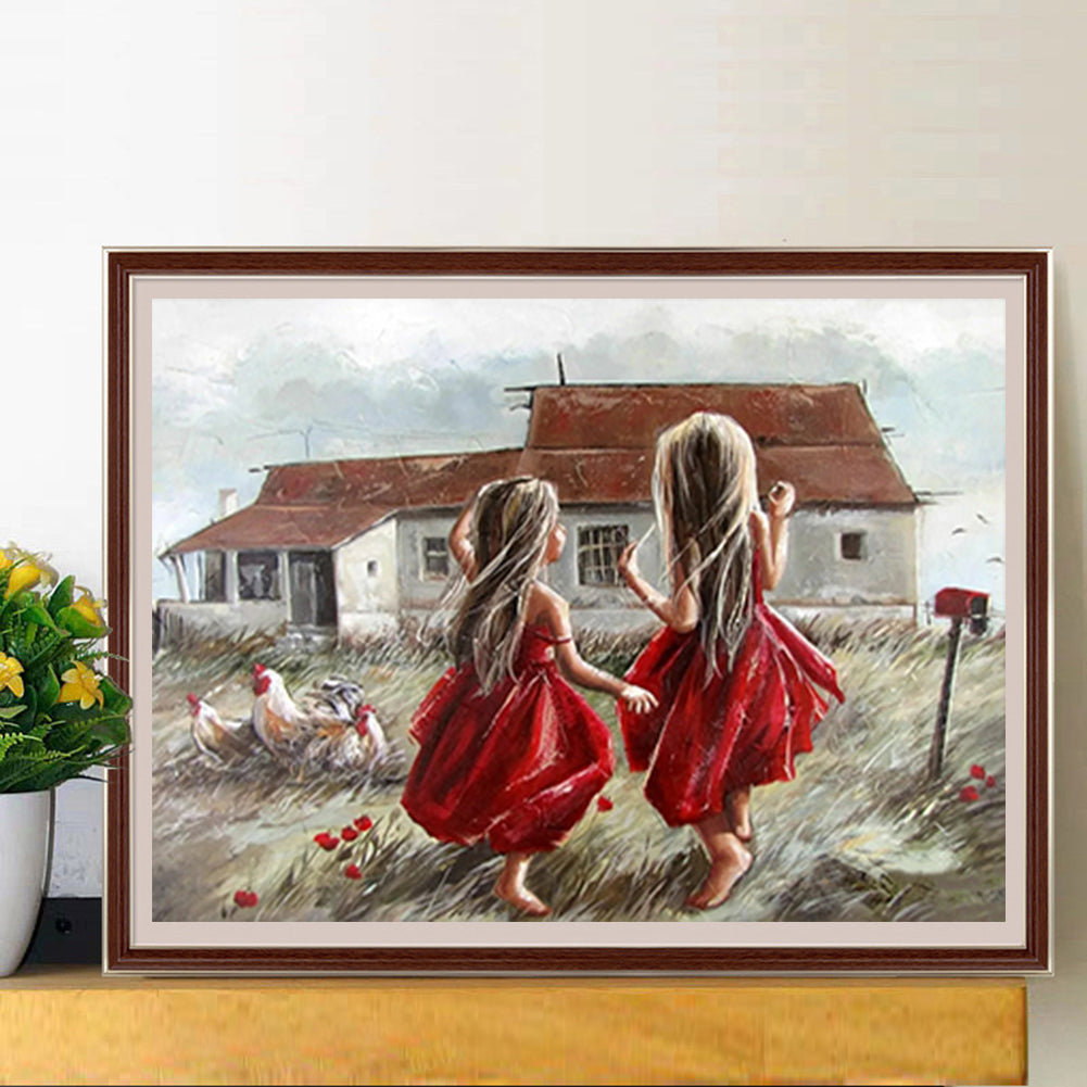 Play Children - Full Round Drill Diamond Painting 40*30CM