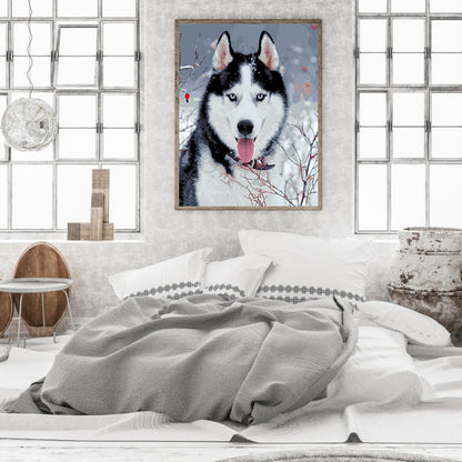 Husky - Full Round Drill Diamond Painting 30*40CM