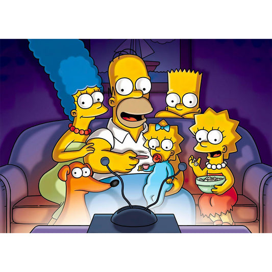 The Simpsons - Full Round Drill Diamond Painting 40*30CM