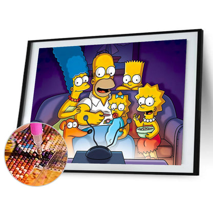 The Simpsons - Full Round Drill Diamond Painting 40*30CM