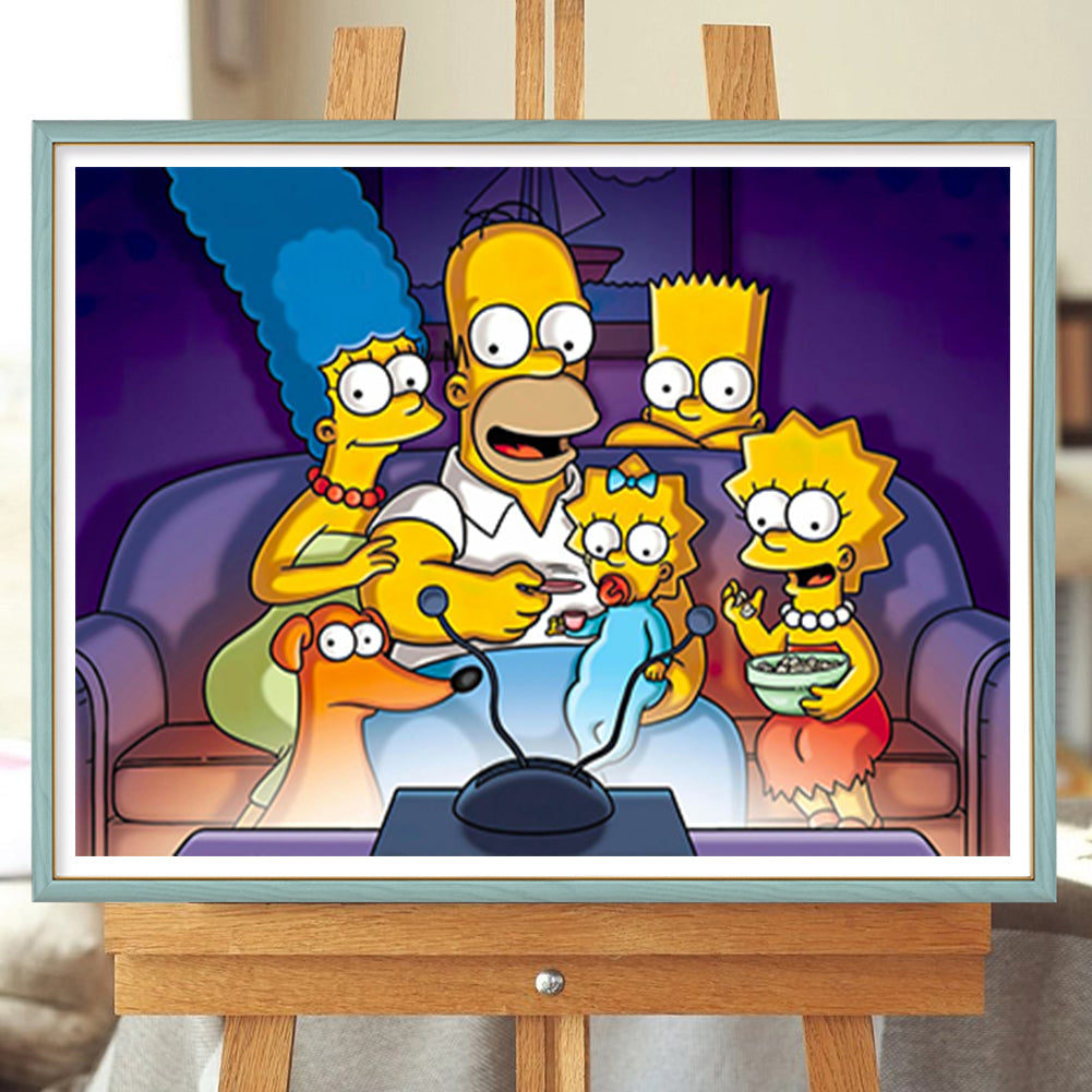 The Simpsons - Full Round Drill Diamond Painting 40*30CM