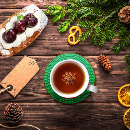 DIY Coasters with Storage Rack Wood Coasters Cartoon Animal Pattern Perfect Gift