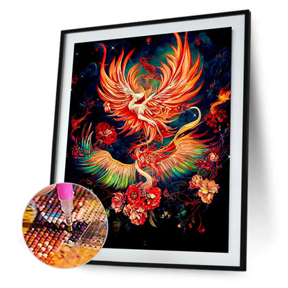 Flaming Phenix - Full Round Drill Diamond Painting 50*60CM