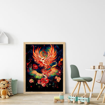 Flaming Phenix - Full Round Drill Diamond Painting 50*60CM