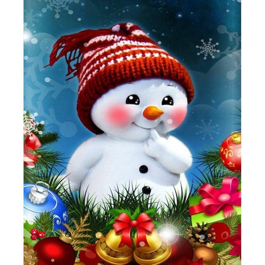 Snowman - Full Round Drill Diamond Painting 50*60CM