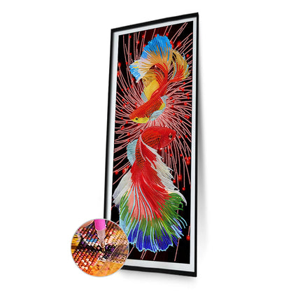 Koi Fish - Special Shaped Drill Diamond Painting 30*60CM