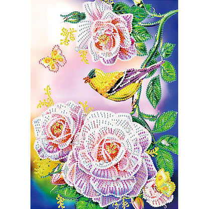 Bouquet Of Roses - Special Shaped Drill Diamond Painting 30*40CM