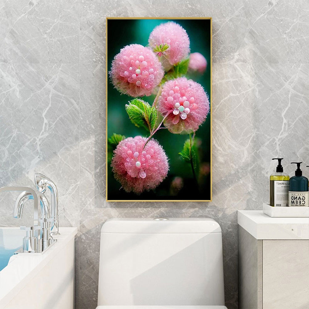 Water Drop Flowers - Full Round Drill Diamond Painting 40*70CM