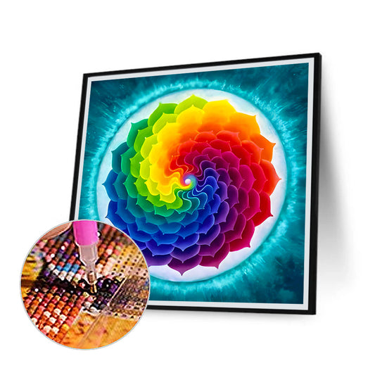 Color Mandala - Full Square Drill Diamond Painting 30*30CM