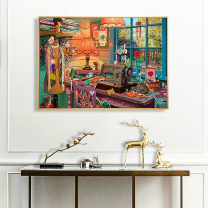 Street House - Full Round Drill Diamond Painting 50*40CM