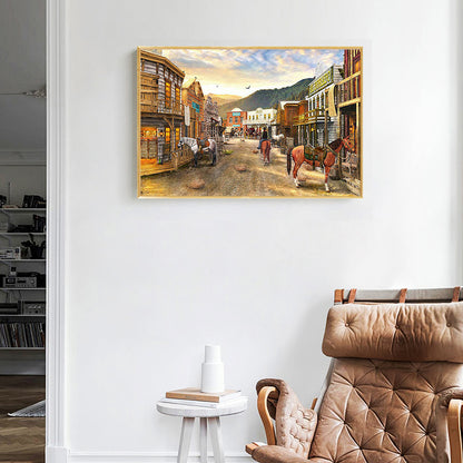 Street House - Full Round Drill Diamond Painting 50*40CM
