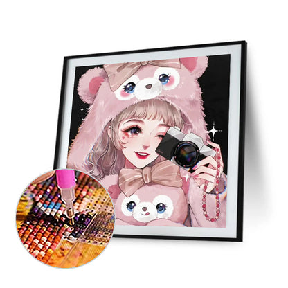 Rena Belle Cartoon Girl - Full Round Drill Diamond Painting 30*30CM