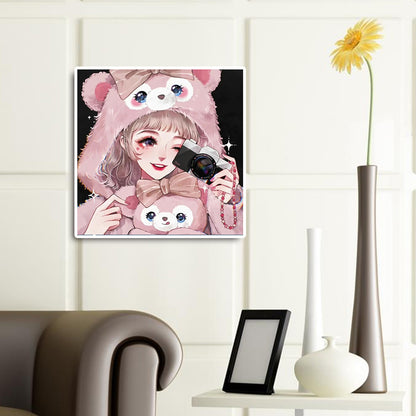 Rena Belle Cartoon Girl - Full Round Drill Diamond Painting 30*30CM