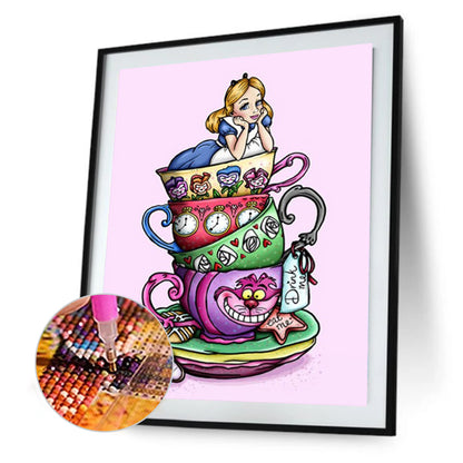 Disney Princess Character Collection In A Cup - Full Round Drill Diamond Painting 30*40CM