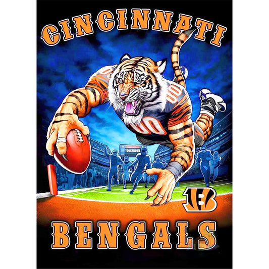 Cincinnati Tigers - Full Round Drill Diamond Painting 30*40CM