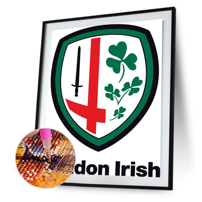 London Irish Rugby Club - Full Round Drill Diamond Painting 30*40CM