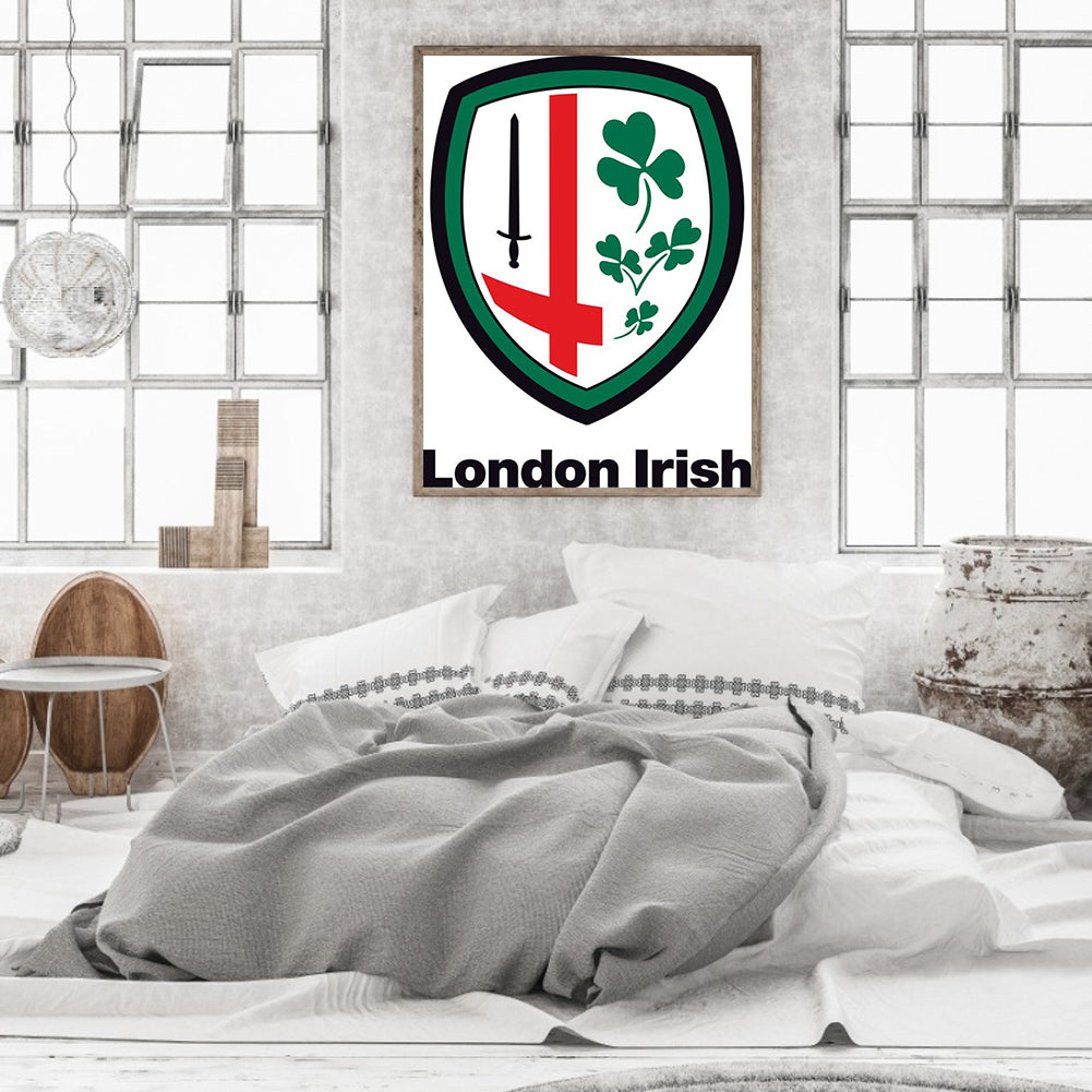 London Irish Rugby Club - Full Round Drill Diamond Painting 30*40CM